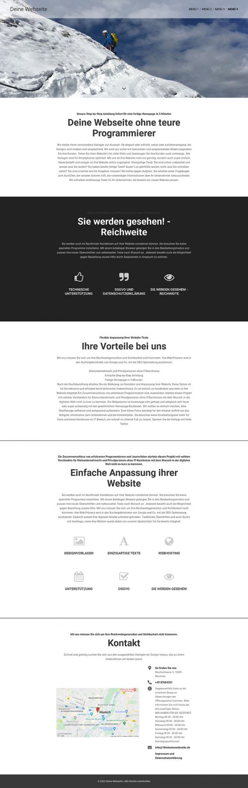 Webseite html design Vorlage Design-W05