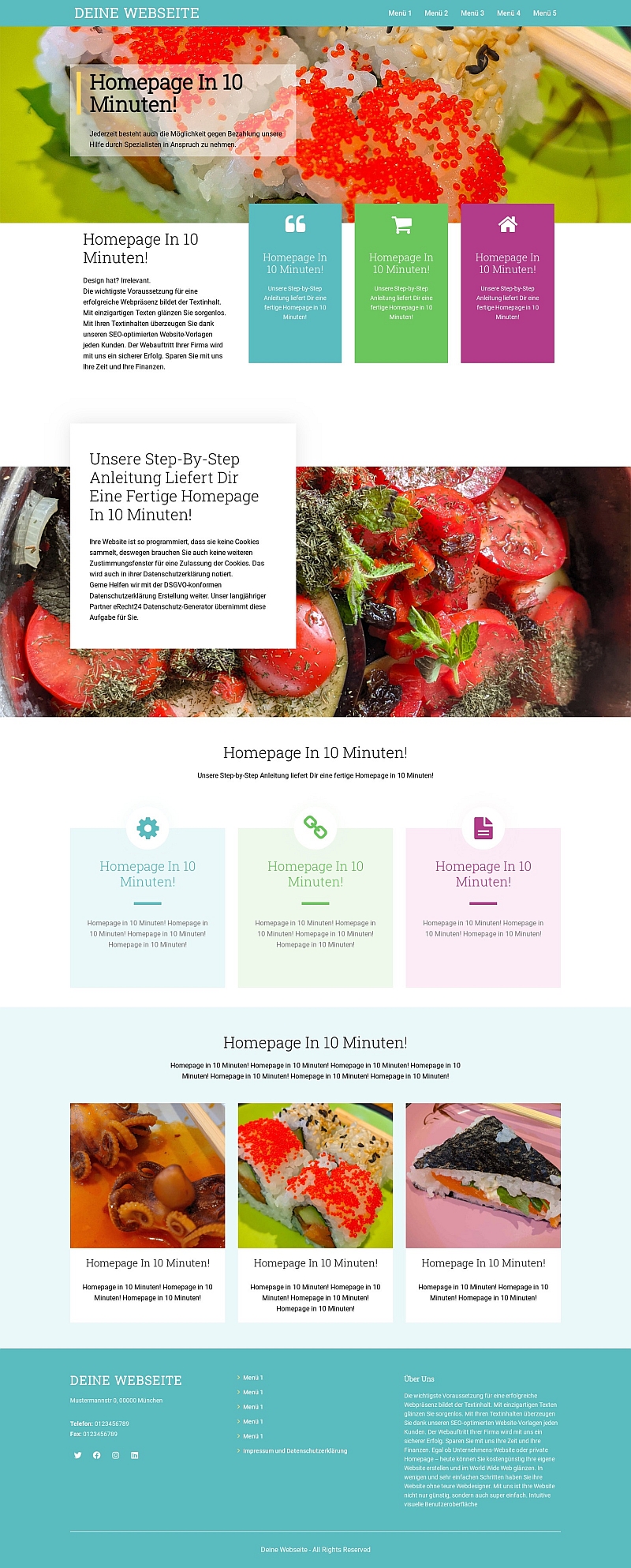 Webseite html design Vorlage Design W09