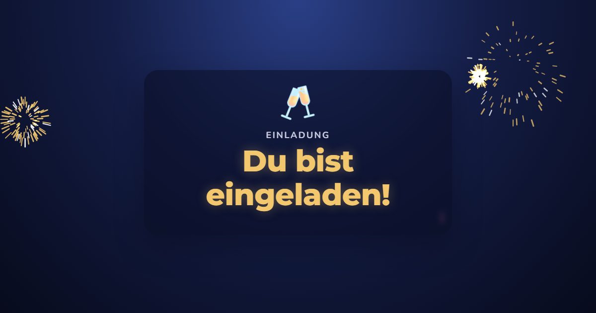 Digitale Karte „Feuerwerk um Mitternacht“